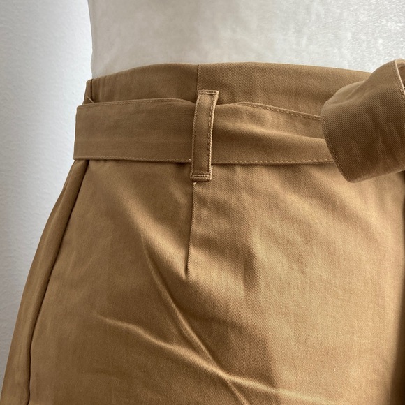Banana Republic Factory Khaki Chino Wrap A-Line Midi Skirt - Picture 7 of 9